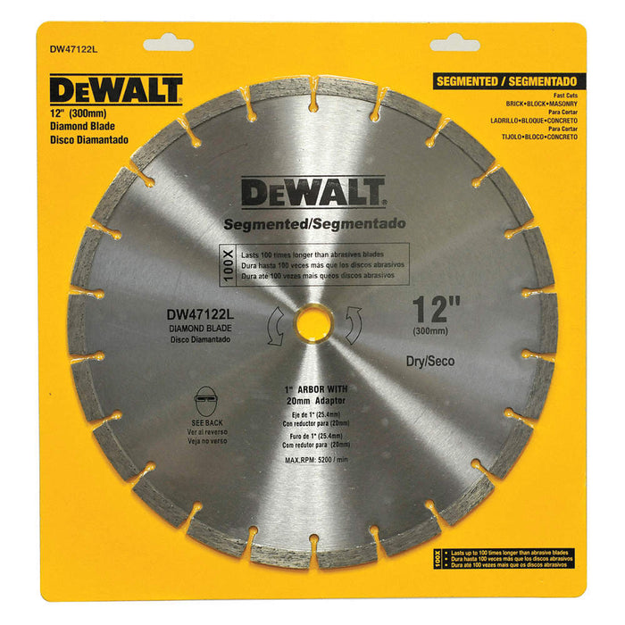12" DIAMOND BLADE - DeWALT (DW47122L)